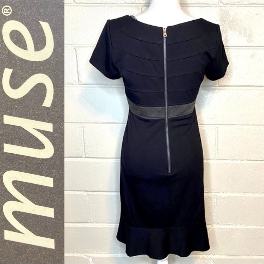 $175 Muse Dress SEXY Black & Grey NWT 12 - Picture 6 of 9